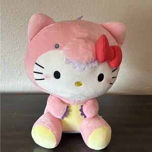 Sanrio Hello Kitty Plush in Pink Dinosaur Outfit